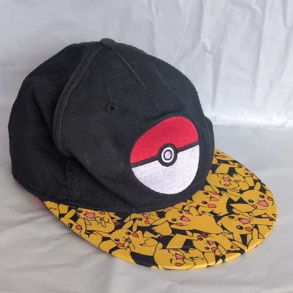 Pokemon Youth Embroidered Poke Ball Pikachu‎ Baseball Hat - Picture 1 of 8